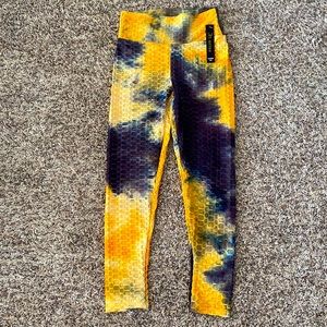 Tie-dye Honeycomb Leggings